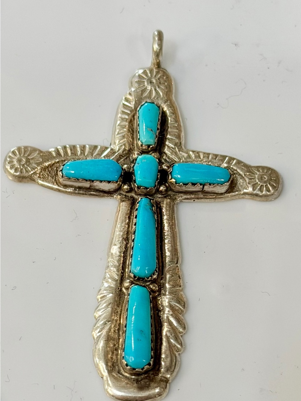 Lupe Iule, a Zuni Native American silversmith. 